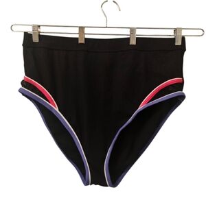 Multi-Coloured Penningtons Women's Ribbed Mesh Insert High-Waist Swim Brief